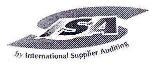 ISA；BY INTERNATIONAL SUPPLIER AUDITING