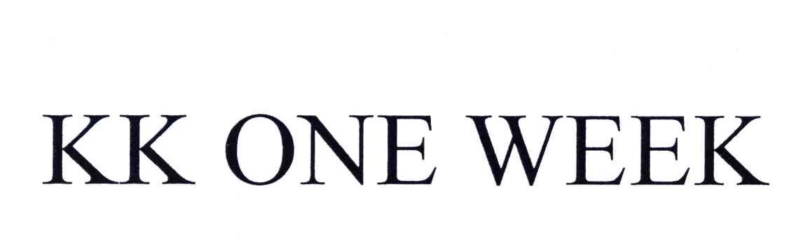 KK ONE WEEK