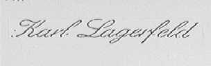 KARL LAGERFELD