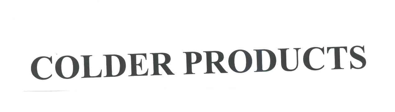 COLDER PRODUCTS
