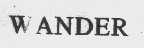 WANDER
