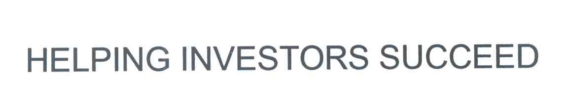 HELPING INVESTORS SUCCEED