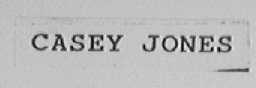 CASEY JONES