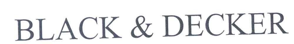 BLACK & DECKER