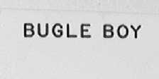 BUGLE BOY