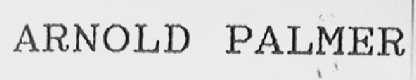 ARNOLD PALMER
