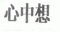 心中想