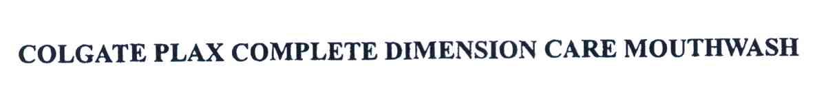 COLGATE PLAX COMPLETE DIMENSION CARE MOUTHWASH