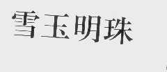 雪玉明珠