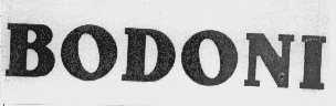 BODONI