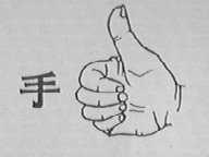手