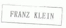 FRANZ KLEIN