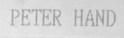 PETER HAND