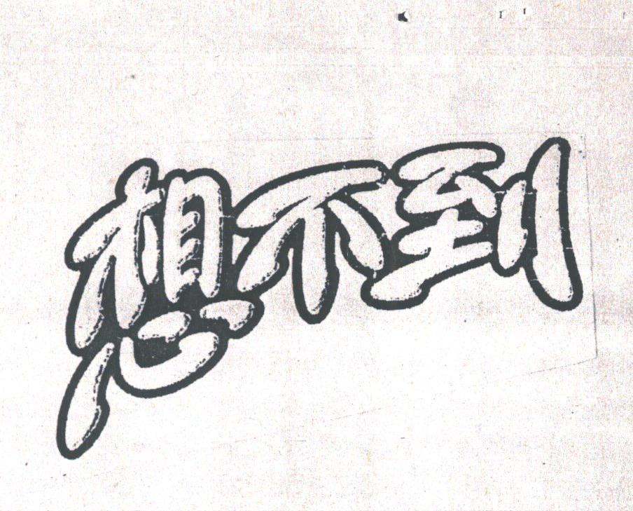 想不到