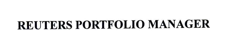 REUTERS PORTFOLIO MANAGER