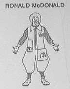 RONALD MCDONALD AND CLOWN FIGURES