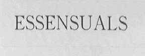 ESSENSUALS
