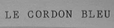 LE CORDON BLEU