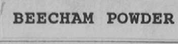 BEECHAM POWDER