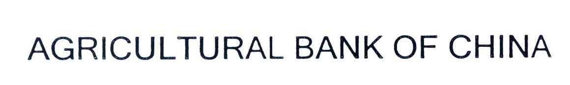 AGRICULTURAL BANK OF CHINA