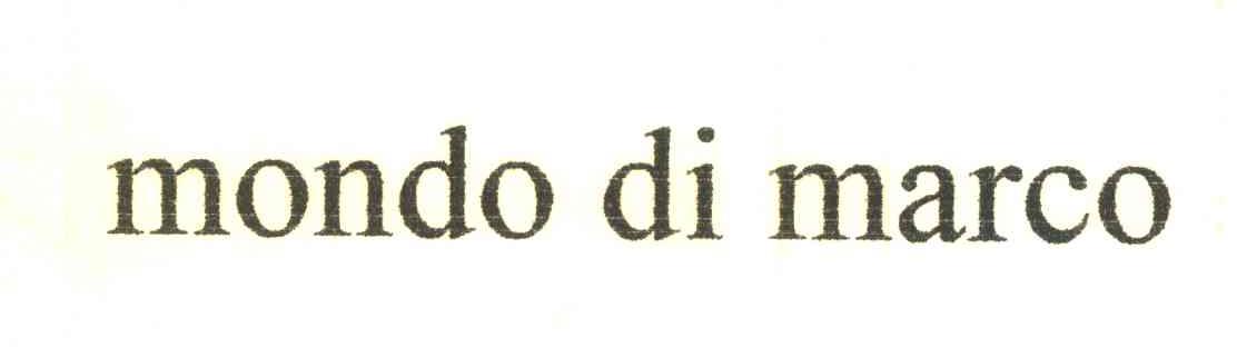 MONDO DI MARCO