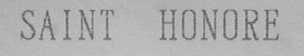 SAINT HONORE