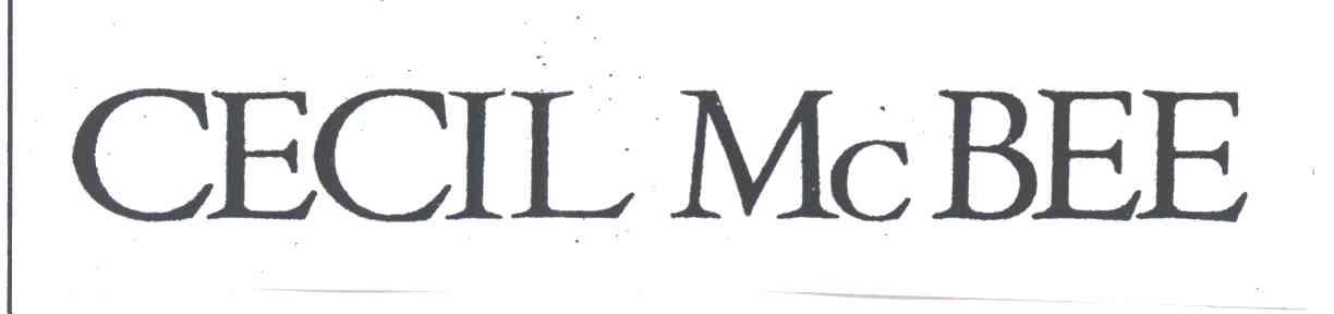 CECIL MCBEE