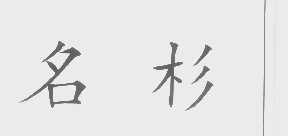 名杉