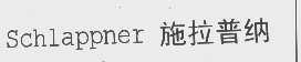 施拉普纳   SCHLAPPNER
