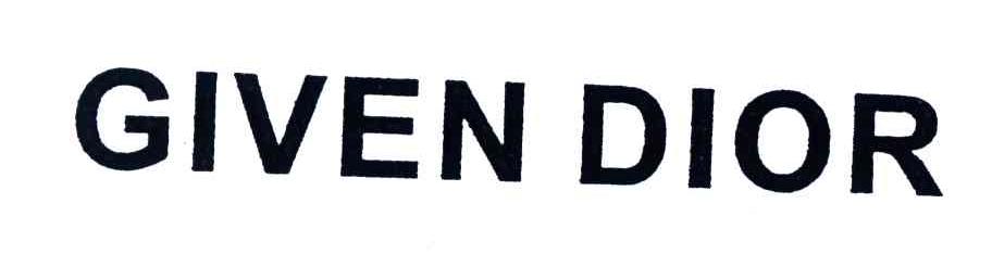 GIVEN DIOR