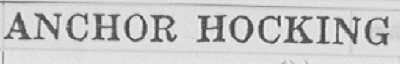 ANCHOR HOCKING