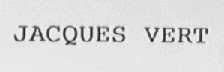 JACQUES VERT