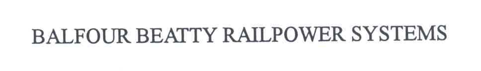 BALFOUR BEATTY RAILPOWER SYSTEMS