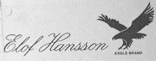 ELOF HANSSON EAGLE BRAND