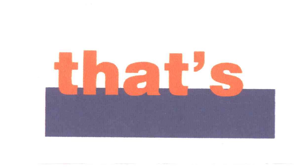 THAT&rsquo;S