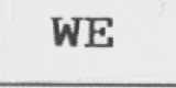 WE