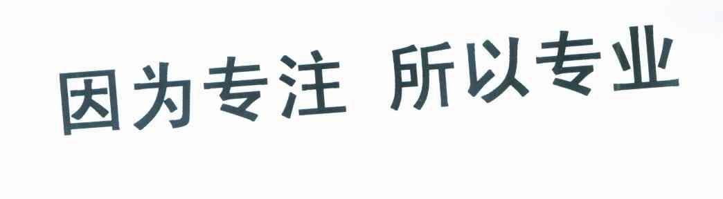 因为专注所以专业
