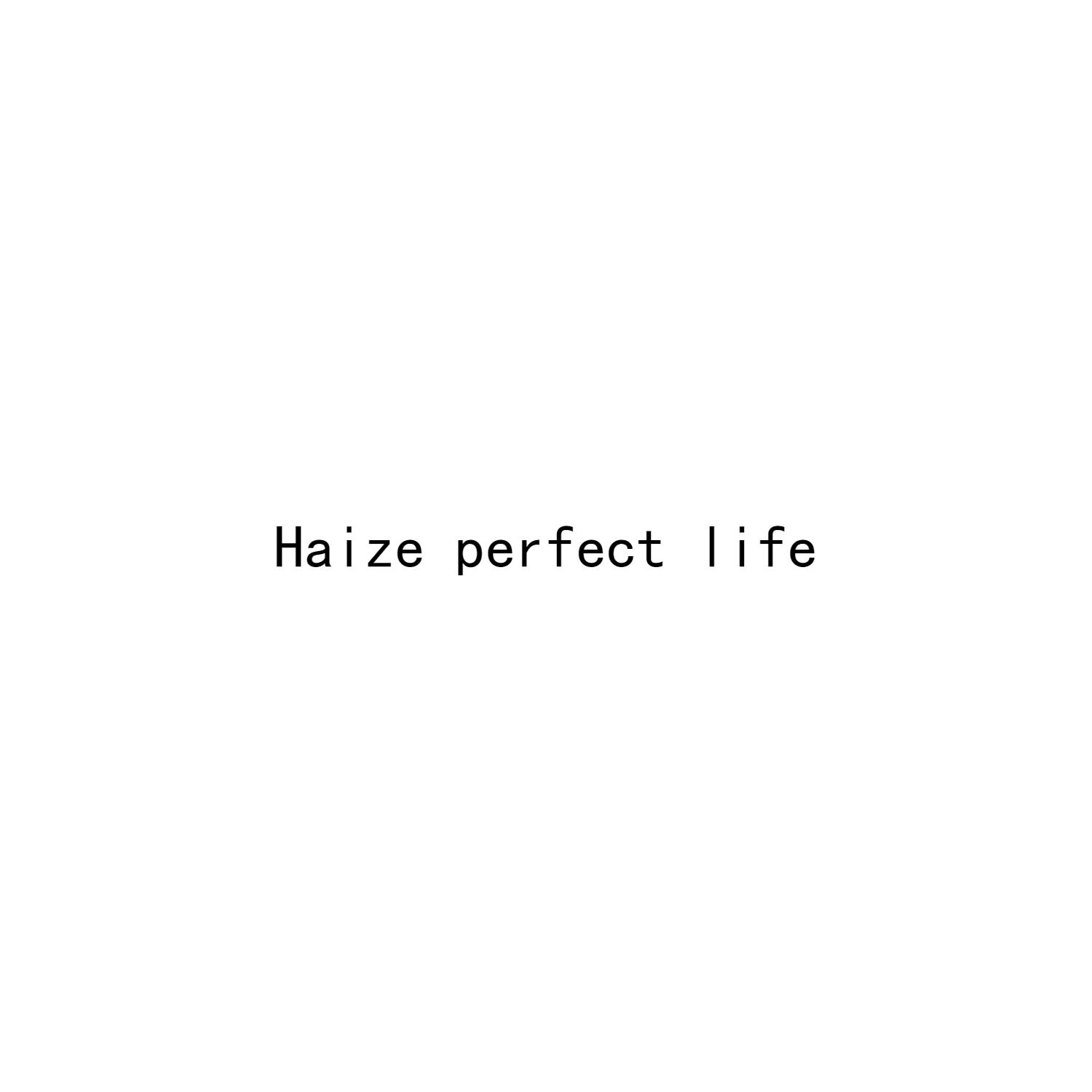 HAIZE PERFECT LIFE