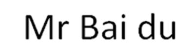MR BAI DU