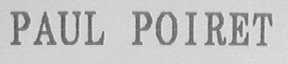 PAUL POIRET