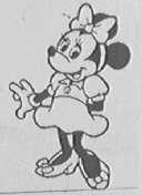 DRAWING OF MINNIE MOUSE