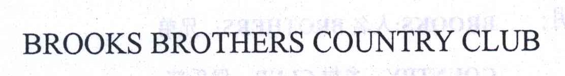 BROOKS BROTHERS COUNTRY CLUB