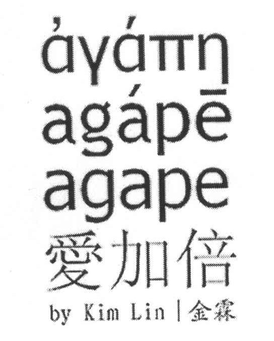 爱加倍 金霖 AGAPE AGAPE BY KIM LIN