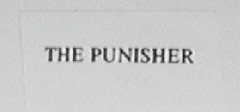 THE PUNISHER
