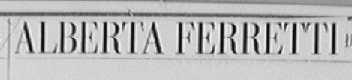 ALBERTA FERRETTI
