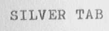 SILVER TAB