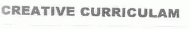 CREATIVE CURRICULAM
