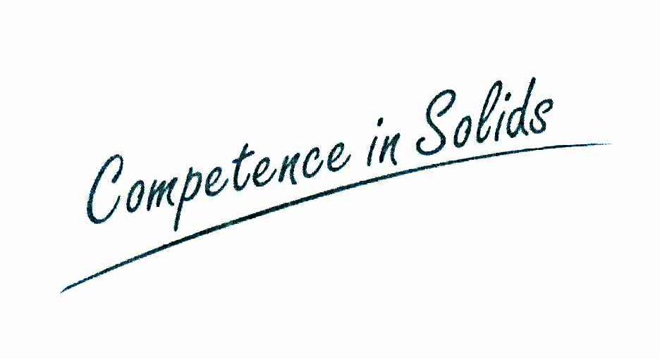 COMPETENCE IN SOLIDS