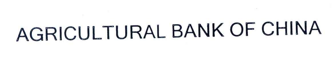 AGRICULTURAL BANK OF CHINA