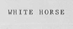 WHITE HORSE